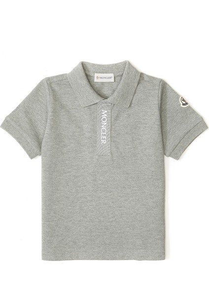 Gri Polo Yaka Erkek Çocuk T-Shirt