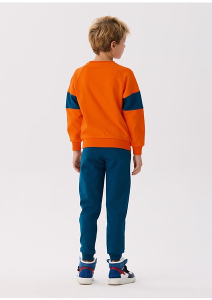 Oranj Baskılı Erkek Çocuk Sweatshirt fırsatları