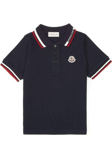 Lacivert Logo Detaylı Erkek Çocuk T-Shirt