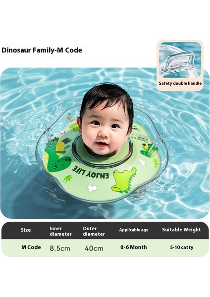 Bebek Yüzme Halkası Kol Çemberi Yenidoğan Küçük Çocuklar Boyun Çemberi Çift Katmanlı Kalınlaşma Boğulma Önleyici 0-12 Ay Çocuk Bebek Yaka (Yurt Dışından)