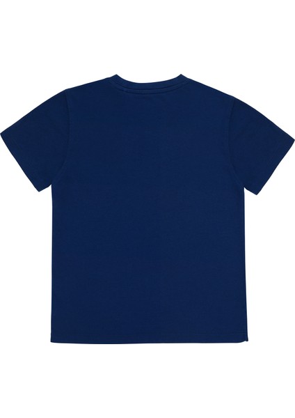 Lacivert Organik Pamuk Unisex Çocuk T-Shirt fiyatları