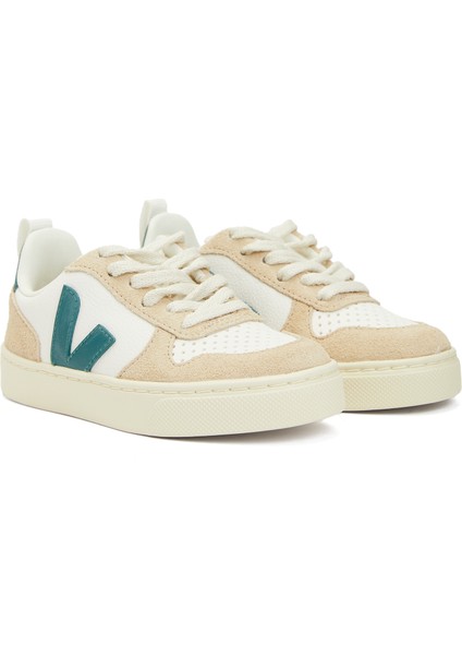 Small V-10 Laces Beyaz Deri Unisex Çocuk Sneaker fiyatları