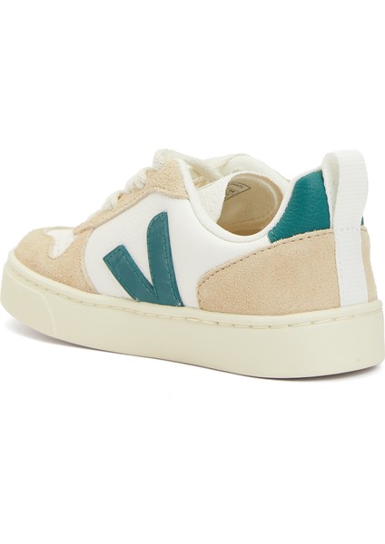 Small V-10 Laces Beyaz Deri Unisex Çocuk Sneaker modelleri