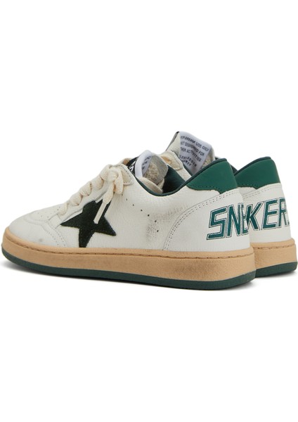 Ball Star Beyaz Logolu Unisex Çocuk Deri Sneaker modelleri