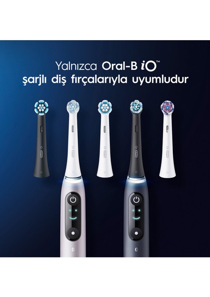 Io Ultimate Clean Siyah Diş Fırçası ve 6 Adet Yedek Başlığı