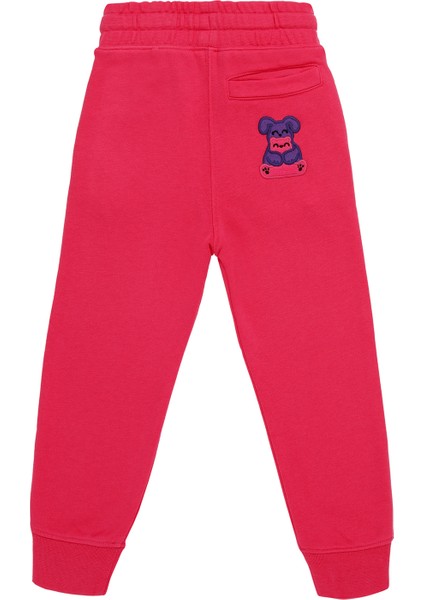Fuşya Organik Pamuk Unisex Çocuk Eşofman
