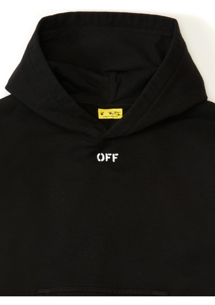 Siyah Kapüşonlu Erkek Çocuk Sweatshirt