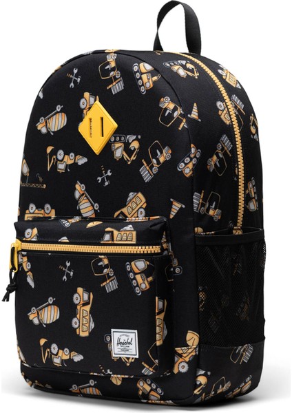 Heritage Siyah Desenli Unisex Çocuk Sırt Çantası modelleri