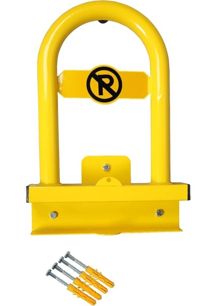 UT 2007 Asma Kilitli U Bariyer Sarı Renk, Yer Tipi Otopark Bariyeri, Araç Park Engelleyici