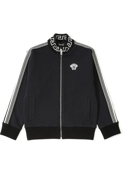 Greca Siyah Erkek Çocuk Sweatshirt