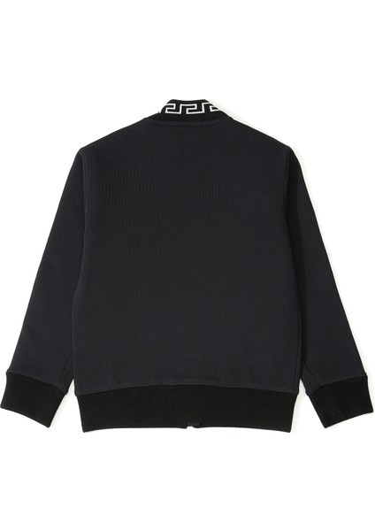 Greca Siyah Erkek Çocuk Sweatshirt