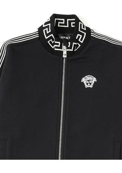 Greca Siyah Erkek Çocuk Sweatshirt