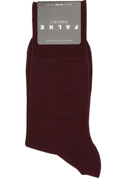 Bordo Erkek Yün Çorap