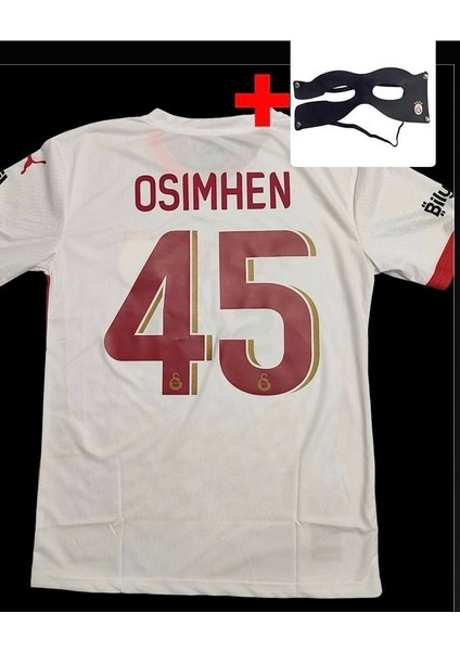 2024/2025 Sezon Victor OSIMHEN45 Numara Beyaz Deplasman Yeni Sezon Futbol Forması