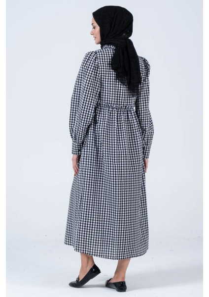 Hamile Pötikare Yandan Cepli Uzun Gömlek Elbise Siyah indirimleri