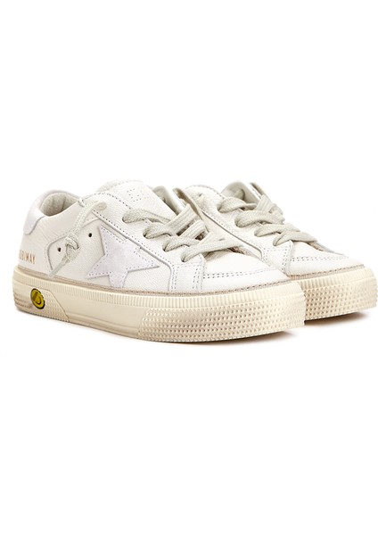 May Beyaz Unisex Çocuk Deri Sneaker fiyatları
