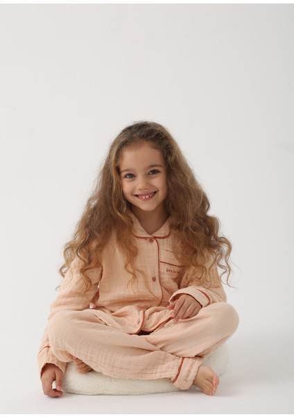 Somon Unisex Çocuk Organik Müslin Pijama Takımı fiyatları