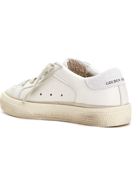 May Beyaz Unisex Çocuk Deri Sneaker modelleri
