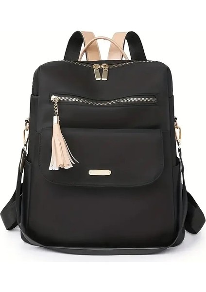 Moda Kadın Sırt Çantası Basit Dönüştürülebilir Seyahat Sırt Çantası Kadınlar Rahat Omuz Bagcolor: Bej (Yurt Dışından)