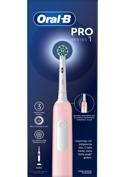 Pro Series 1 Pembe Şarjlı Diş Fırçası