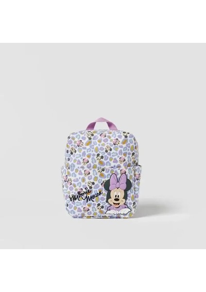 Disney Yeni Mickey Karikatür Moda Sırt Çantası Kadınlar Minnie Canvas Okul Çantası Erkek ve Kızlar Moda Büyük Kapasite Backpackcolor: B12 25X23X10CM (Yurt Dışından)