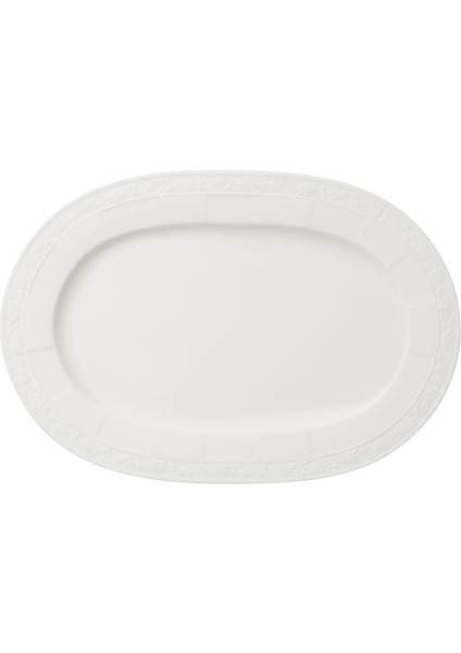 White Pearl Beyaz Porselen Servis Tabağı 35 cm