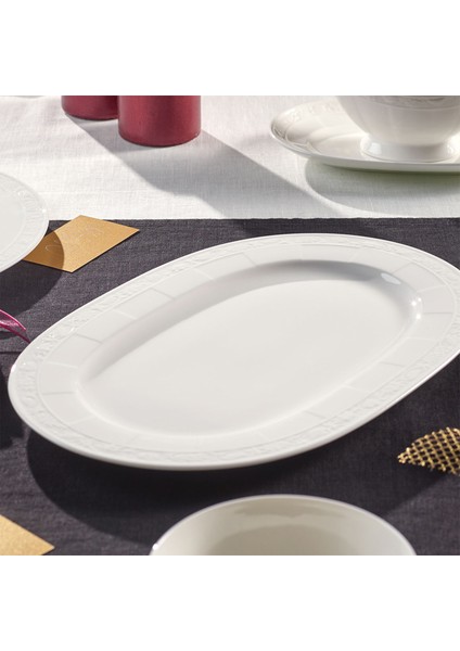 White Pearl Beyaz Porselen Servis Tabağı 35 cm fiyatları