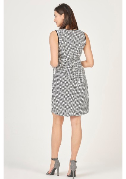 Hamile Günlük Elbise Askılı Desenli Saks fırsatları