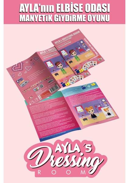 Ayla's Dressing Room - Mıknatıslı Giydirme Kitabı (72 Parça)