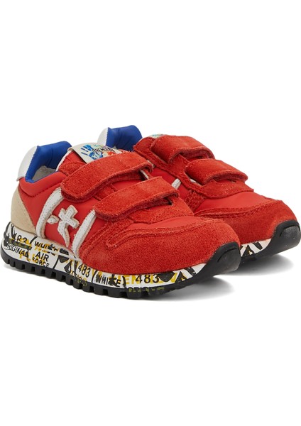 Sky V Kırmızı Unisex Çocuk Deri Sneaker