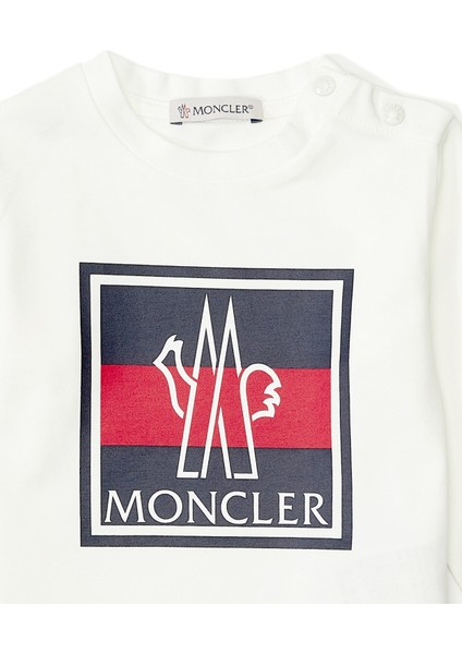 Kırık Beyaz Logo Baskılı Erkek Çocuk T-Shirt modelleri