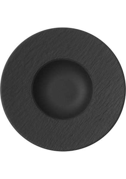 Manufacture Rock Siyah Porselen Gurme Makarna Tabağı 29 cm