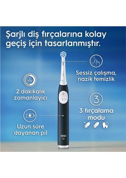 Io 2 Yeşil Seyahat Kabı ile Şarjlı Diş Fırçası