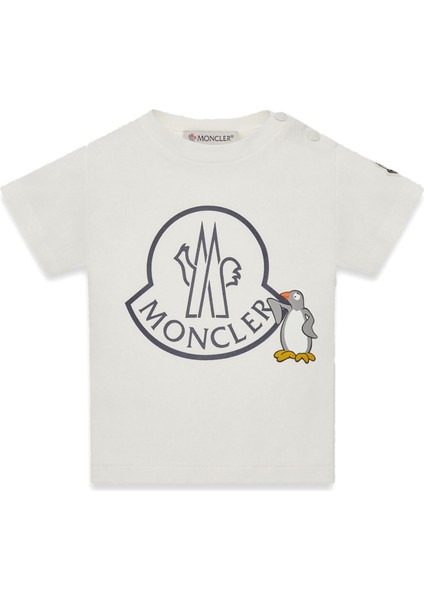 Kırık Beyaz Logo Baskılı Erkek Çocuk T-Shirt fırsatları