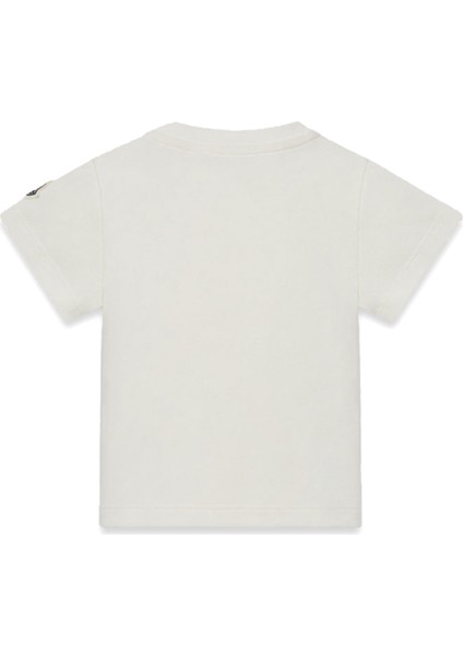 Kırık Beyaz Logo Baskılı Erkek Çocuk T-Shirt indirimleri