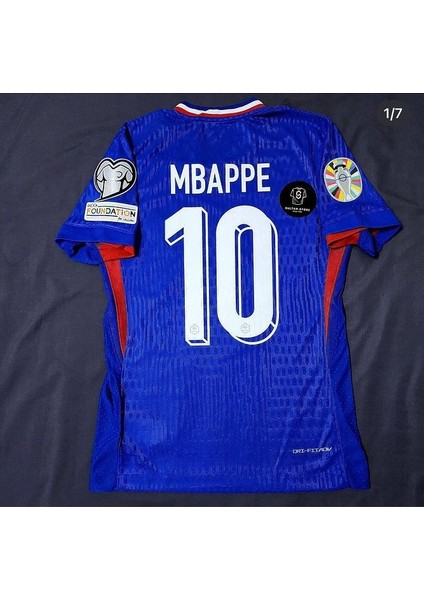 2024/25 Fransa Milli Takımı Mbappe 10 Forması (Blue) T-Shirt