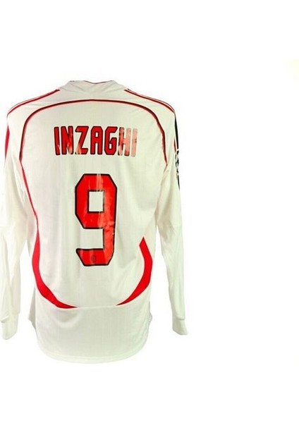 Milan 2006/07 Inzaghi 9 Uzun Kol Yetişkin Forması Beyaz fiyatları