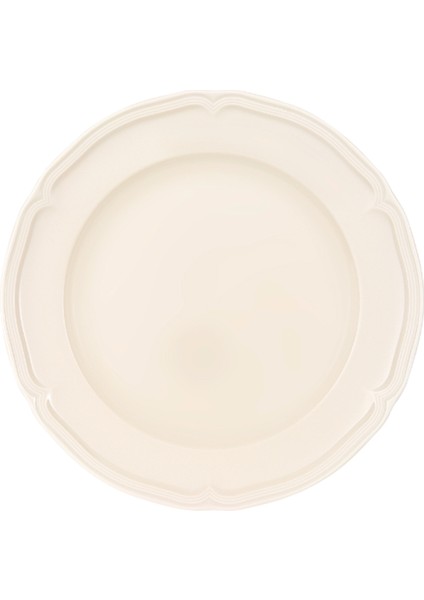 Manoir Beyaz Porselen Yemek Tabağı 26 cm