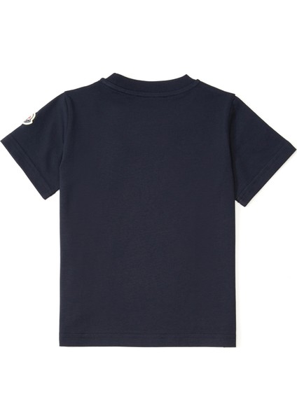 Lacivert Logolu Erkek Çocuk T-Shirt