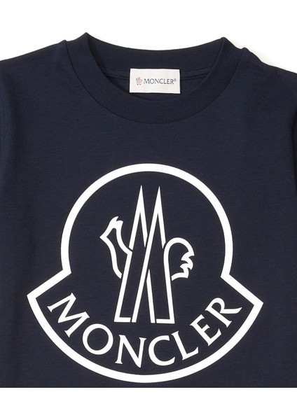 Lacivert Logolu Erkek Çocuk T-Shirt