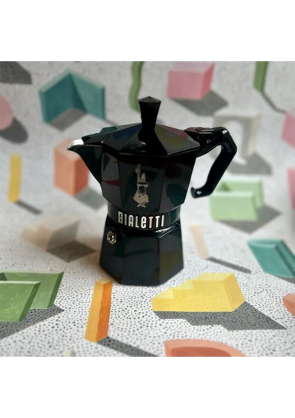 Express Exclusive Siyah Metal 3 Cup Moka Pot fırsatları
