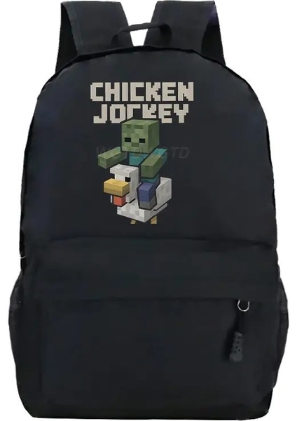 Okul Sırt Çantaları Tavuk Jokey 2025 3D Grafik Harajuku Moda Trend Açık Sırt Çantası Kızlar Kızlar Karikatür Fermuar Dizüstü Bilgisayar Çanta Renk: 11 (Yurt Dışından)