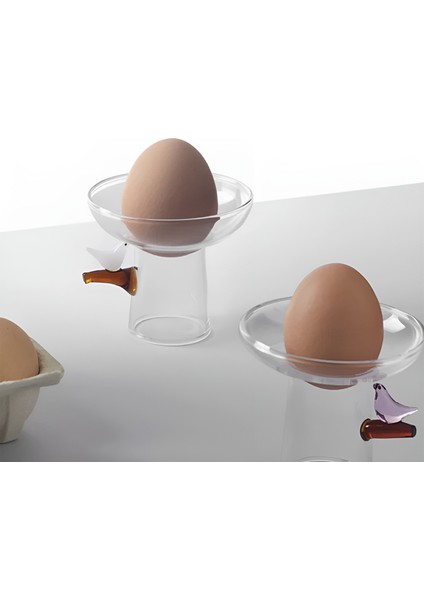 Birds Pembe Kuş Figürlü Cam Yumurtalık 8 cm fiyatları