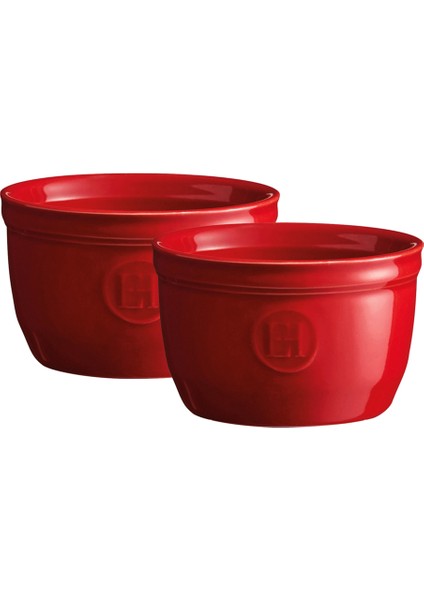 Ramekin No 9 Kırmızı Burgundy 2´li Fırın Kabı Seti