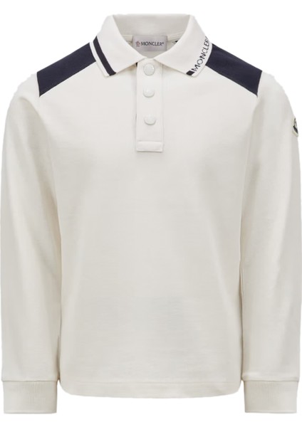 Kırık Beyaz Polo Yaka Erkek Çocuk T-Shirt