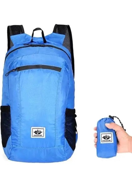 20L Taşınabilir Katlanabilir Sırt Çantası Katlanır Dağcılık Torbası Ultralight Açık Dış Mekan Tırmanma Bisiklet Seyahat Skapsack Yürüyüş Daypackcolor: Siyah (Yurt Dışından)