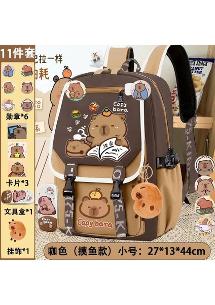 Büyük Kapasiteli Ayarlanabilir Strap Schoolbag Şık Kawaii Capya Bilgisayar Backpack College School Sıradan Daybalık Gençler Bagcolor: 5 (Yurt Dışından)