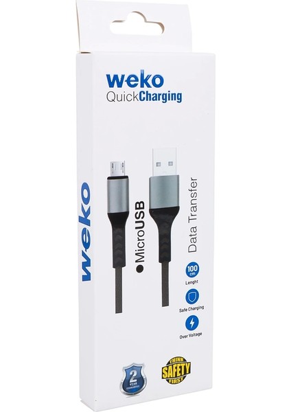 WK-22023 USB To Mıcro USB Örgülü Lacivert Şarj Kablosu (No:14) fiyatları