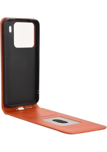 15 Pro Lüks Dikey Yukarı ve Aşağı Döndürülebilir Kart Yuvası Deri Telefon Kılıfı Koruma Kabuğu (Yurt Dışından) modelleri