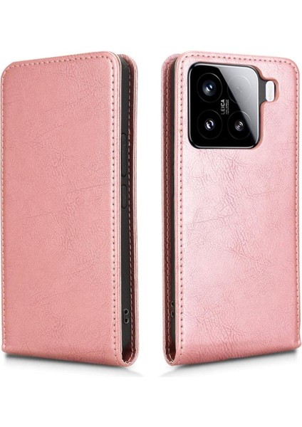 15 Pro Lüks Dikey Yukarı ve Aşağı Döndürülebilir Kart Yuvası Deri Telefon Kılıfı Koruma Kabuğu (Yurt Dışından) modelleri